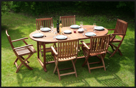 wooden garden furniture sets 6 seater