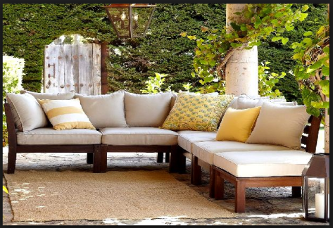 wooden garden sofa sets